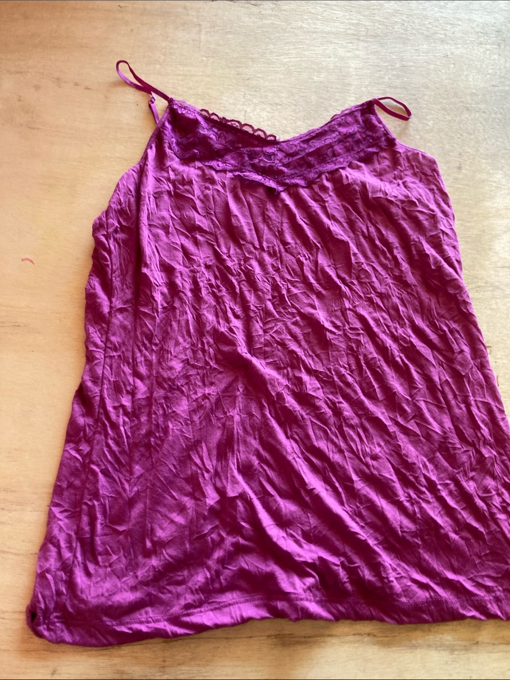 Indigo Fuchsia Lace-Trim Camisole